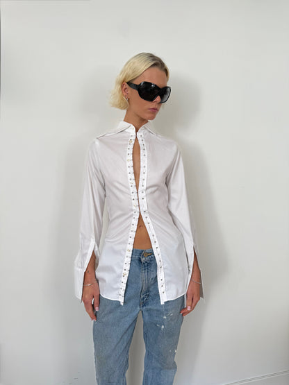 Classic White Studded Shirt
