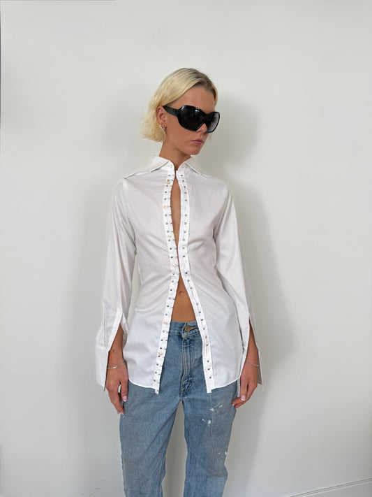 Classic White Studded Shirt